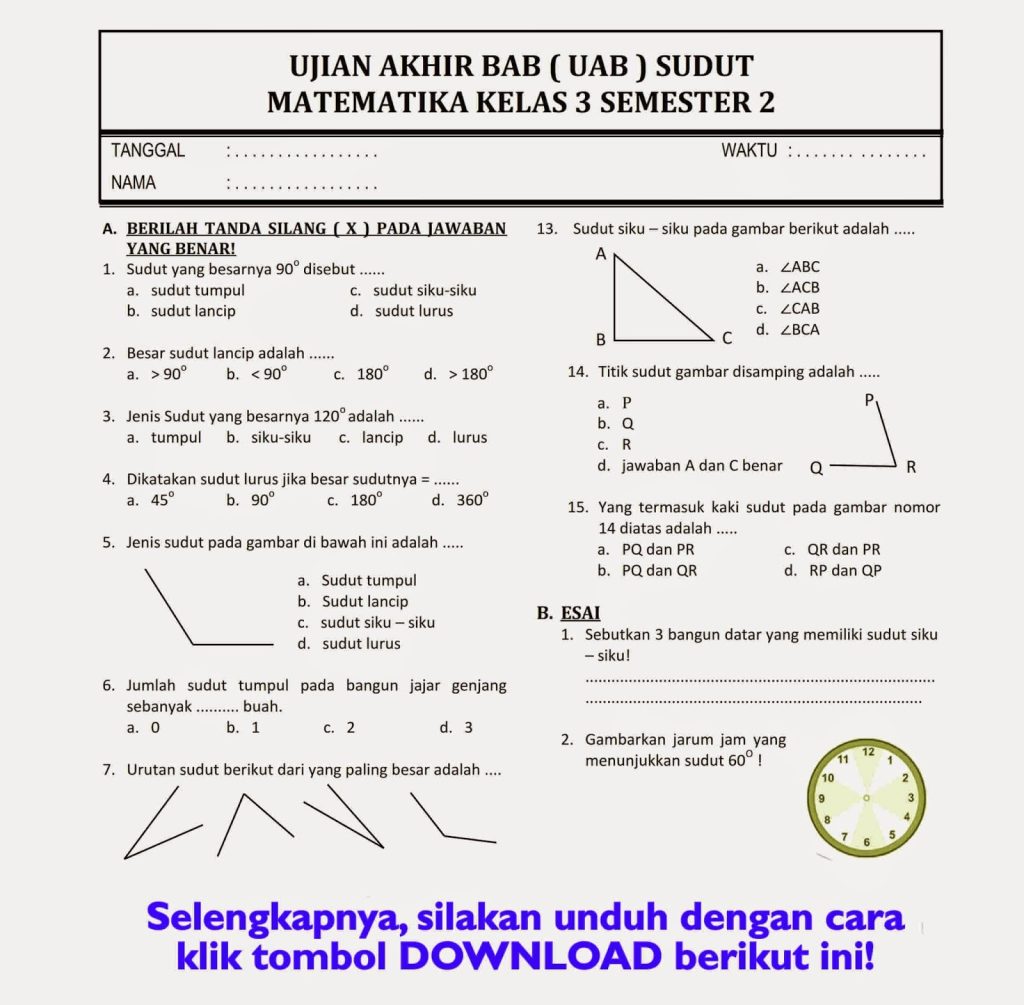 5 Rahasia Mengerjakan Soal Latihan Matematika Kelas 3 Semester 2 Agar Nilai Sempurna