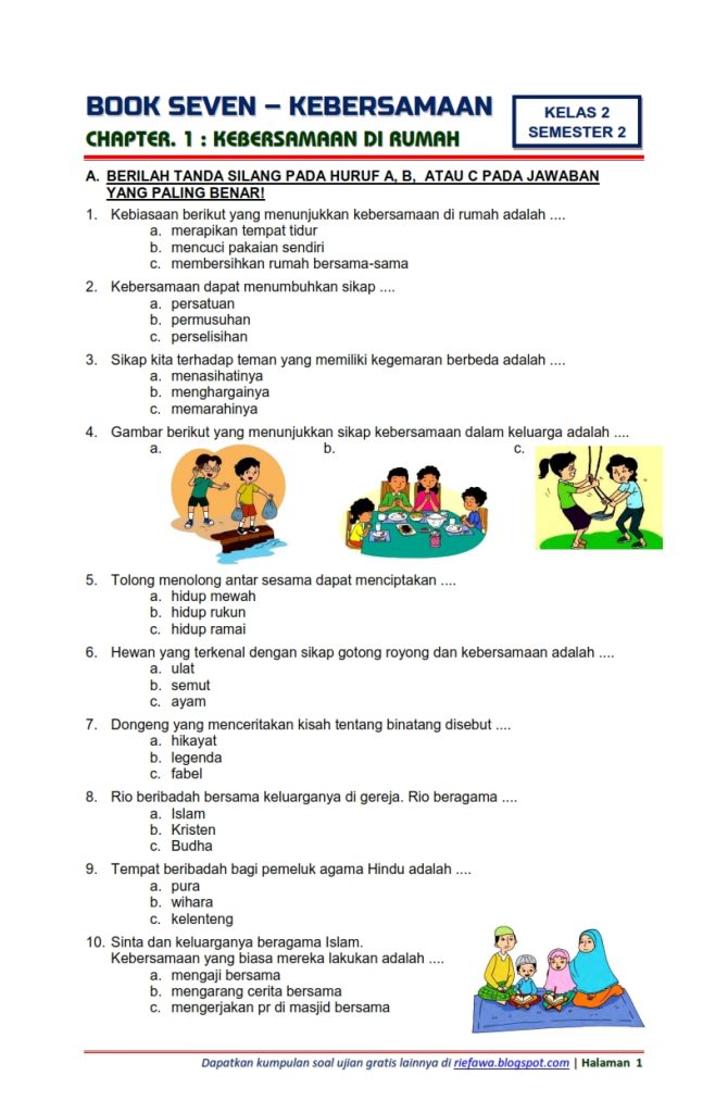 5 Soal Ulangan Tema 6 Kelas 3 Semester 2 Paling Sering Keluar, Lengkap Kunci Jawaban 2026
