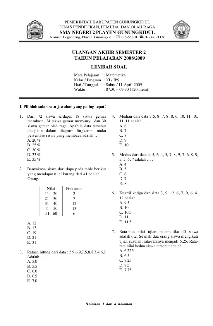 Free Soal Ukk Bahasa Inggris Kls Xi Semester 2 Pdf - Soal Pelajaran