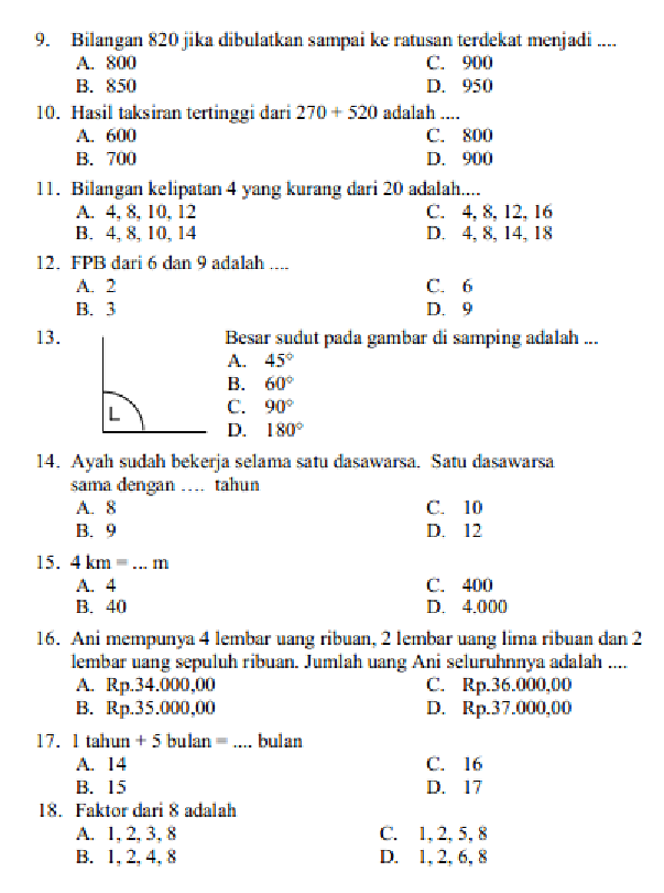 7 Bank Soal dan Kunci Jawaban K13 Kelas 4 Semester 1 Siap Cetak, Ternyata Ini Rahasianya