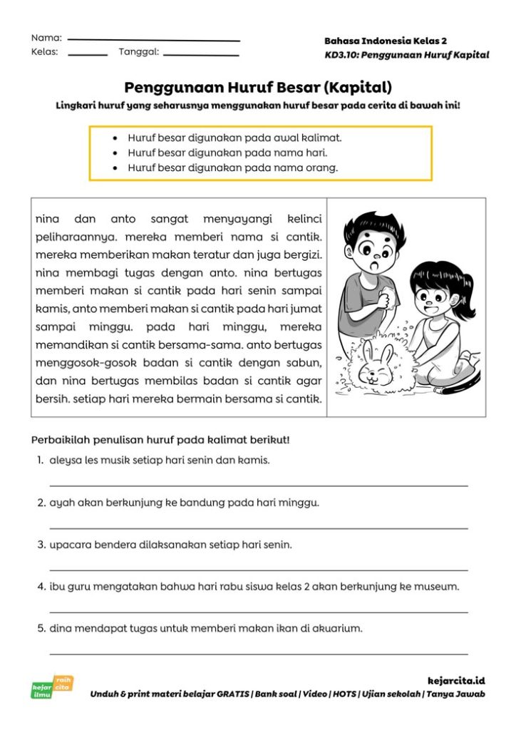 Ternyata Soal Cerita Kelas 2 SD Bahasa Indonesia Jadi Kunci SD Muhammadiyah Sapen Internasional