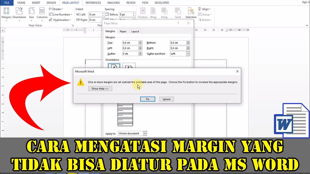 Ternyata Ini Penyebab Margin Word Sering Berubah Otomatis Saat Mengetik dan 3 Cara Atur Agar Tetap Rapi