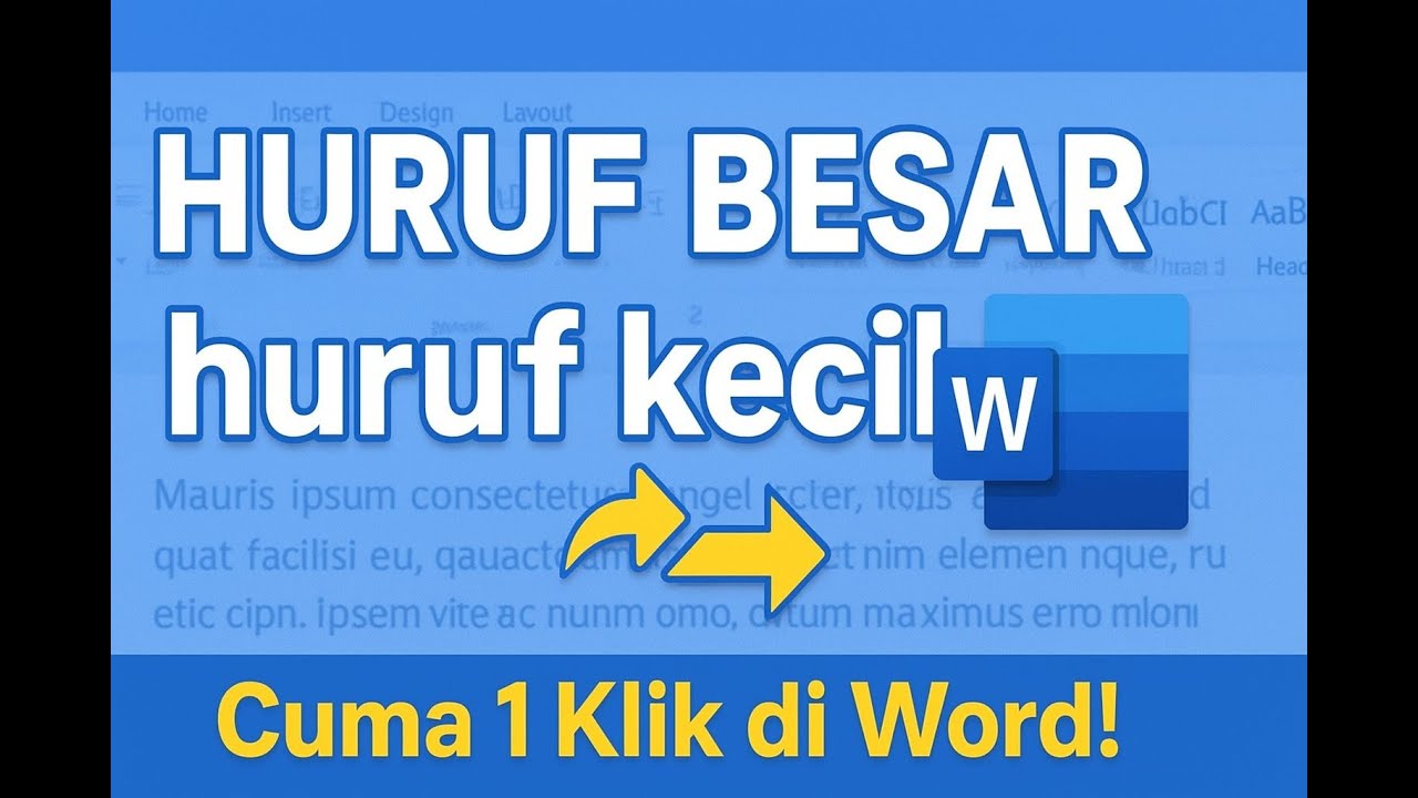 Merubah Besar Kecil Huruf di MS Word - YouTube Merubah Besar Kecil Huruf di MS Word - YouTube