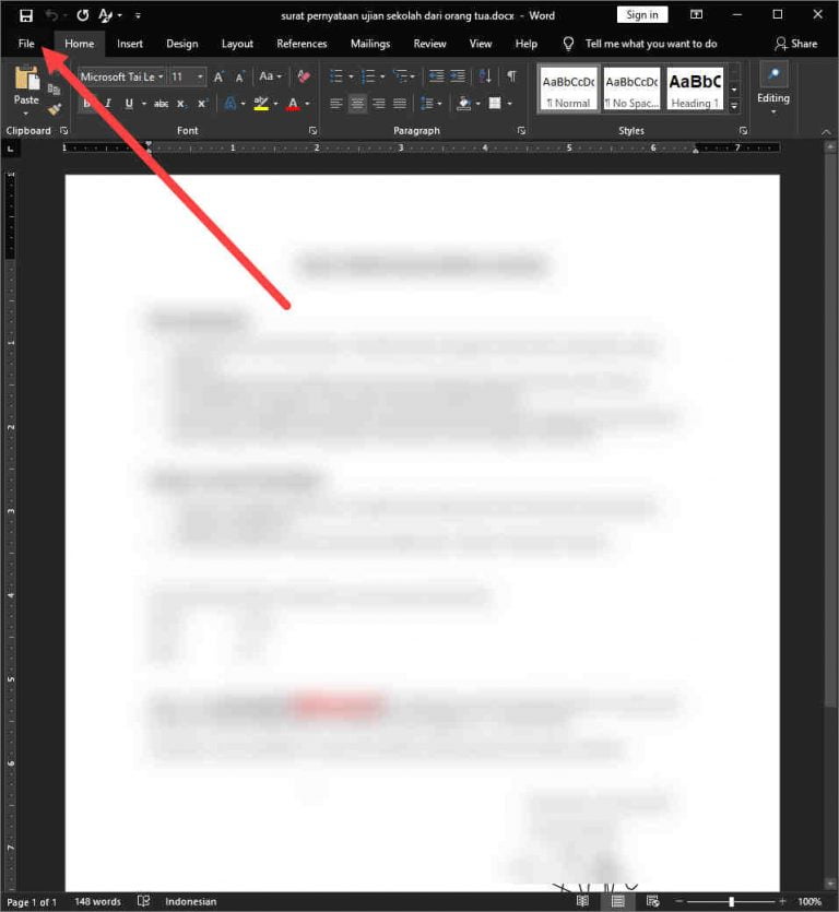 cara buka dokumen word yang berubah format